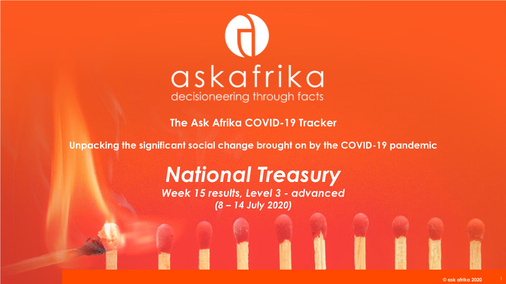 Ask Afrika COVID-19 Omnibus National Treasury Forum