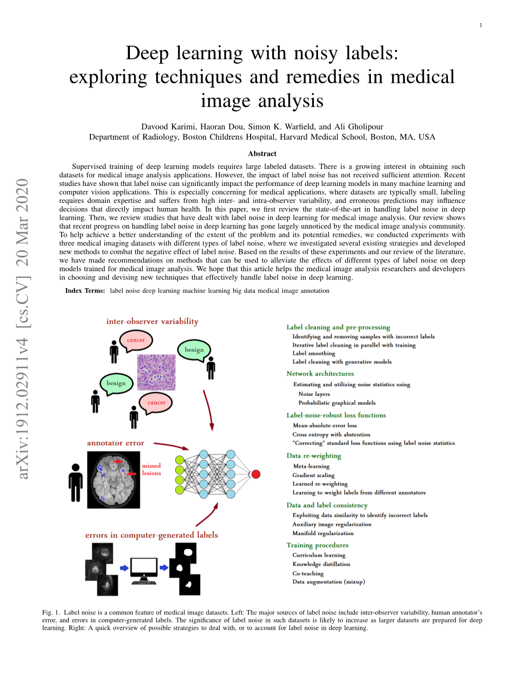 Deep Learning with Noisy Labels: Exploring Techniques and Remedies in Medical Image Analysis