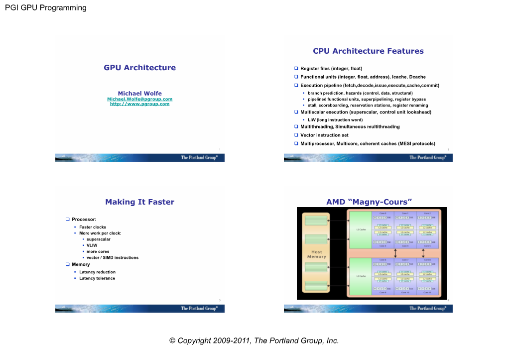 GPU Programming with PGI CUDA Fortran and the PGI Accelerator