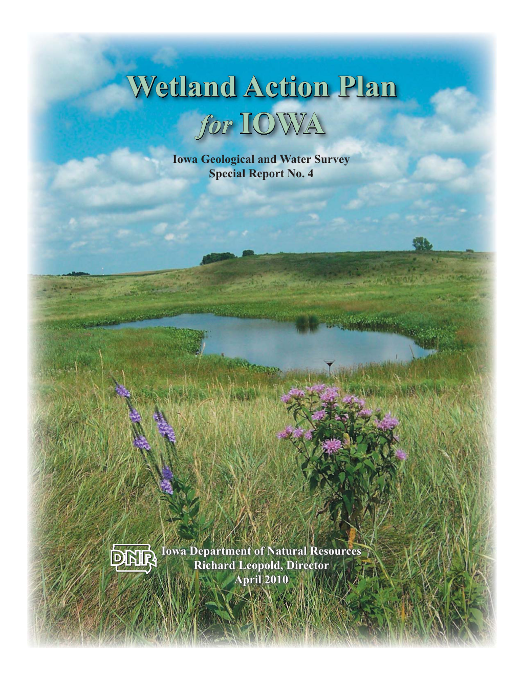 Wetland Action Plan Forfor IOWA