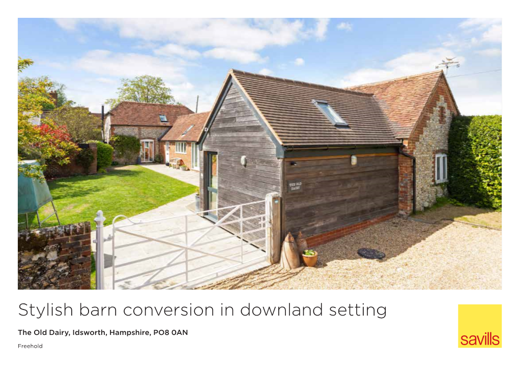 Stylish Barn Conversion in Downland Setting