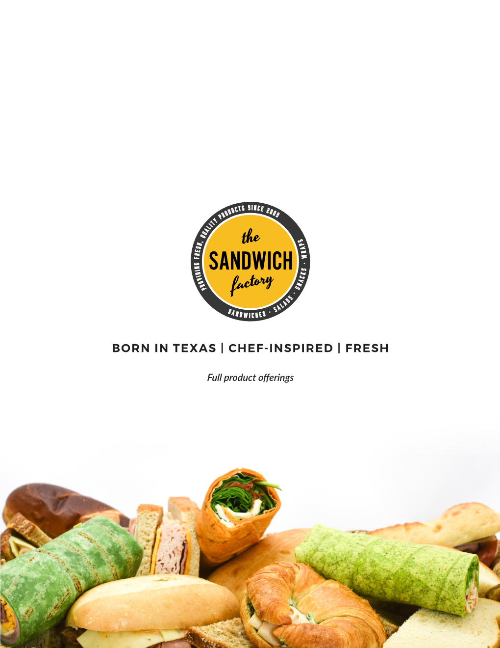 Full Product Offerings Value Sandwiches THESANDWICHFACTORYTX.COM