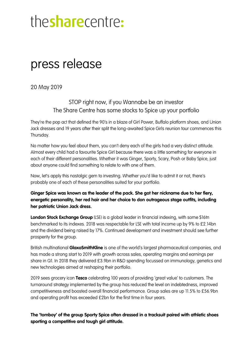 Press Release