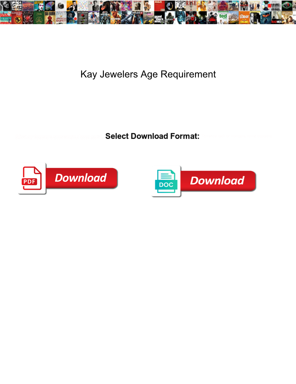 Kay Jewelers Age Requirement