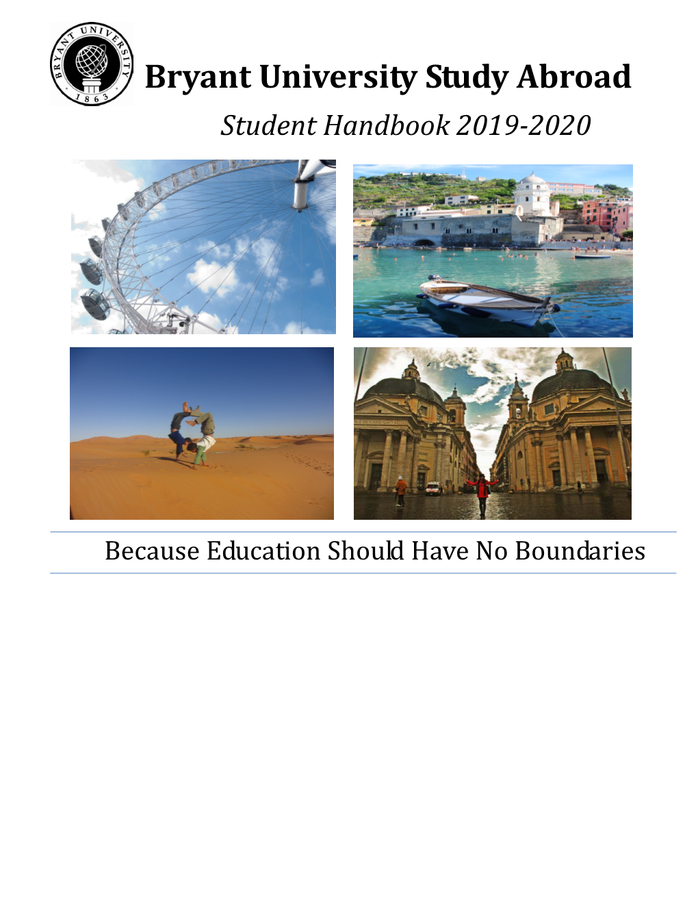 Study Abroad Student Handbook 2019-2020