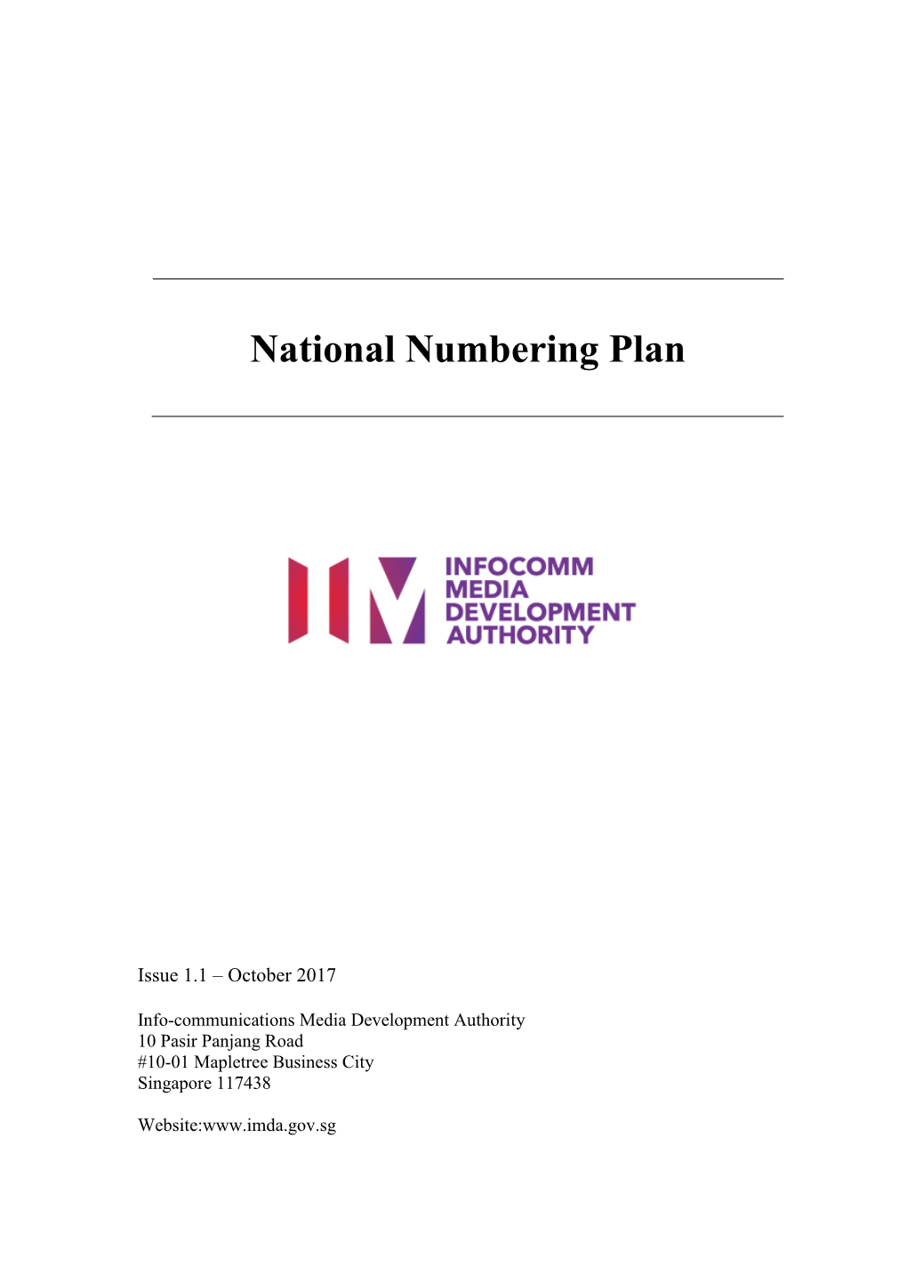 National Numbering Plan