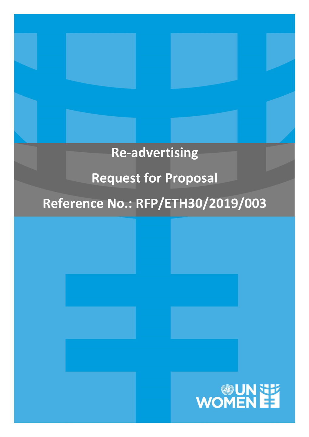 Request for Proposal (RFP) Cover Letter