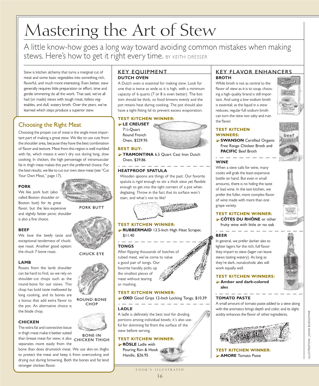 Mastering the Art of Stew a Little Know-How Goes a Long Way Toward Avoiding Common Mistakes When Making Stews