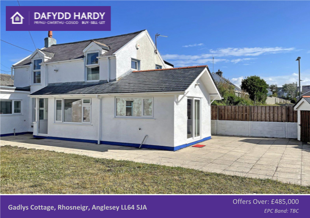 Gadlys Cottage, Rhosneigr, Anglesey LL64 5JA Offers Over