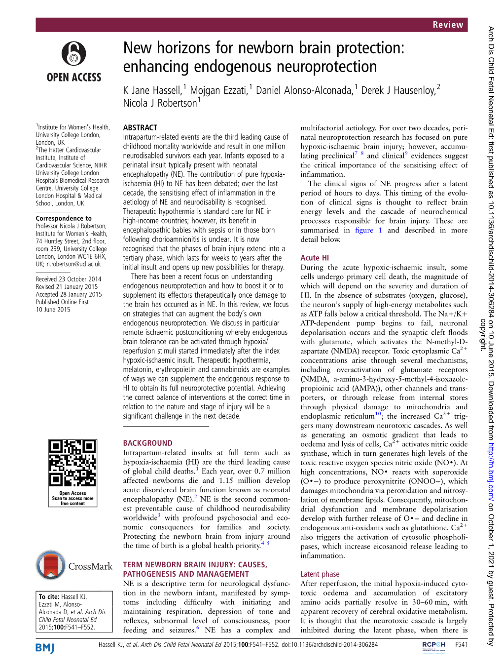 New Horizons for Newborn Brain Protection: Enhancing Endogenous