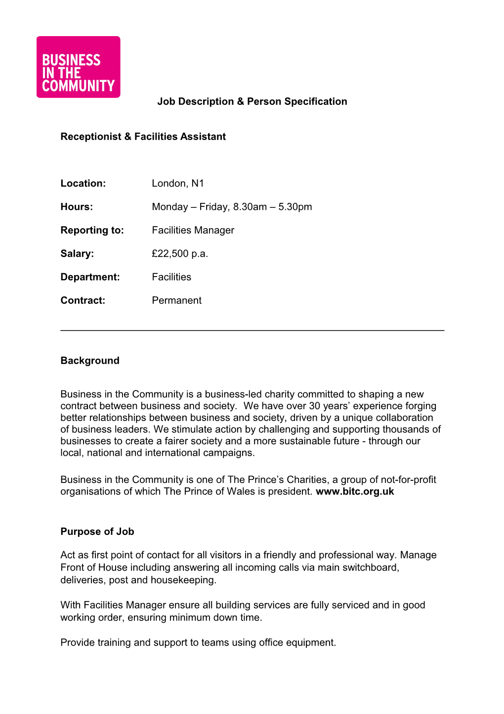 Job Description & Person Specification s9