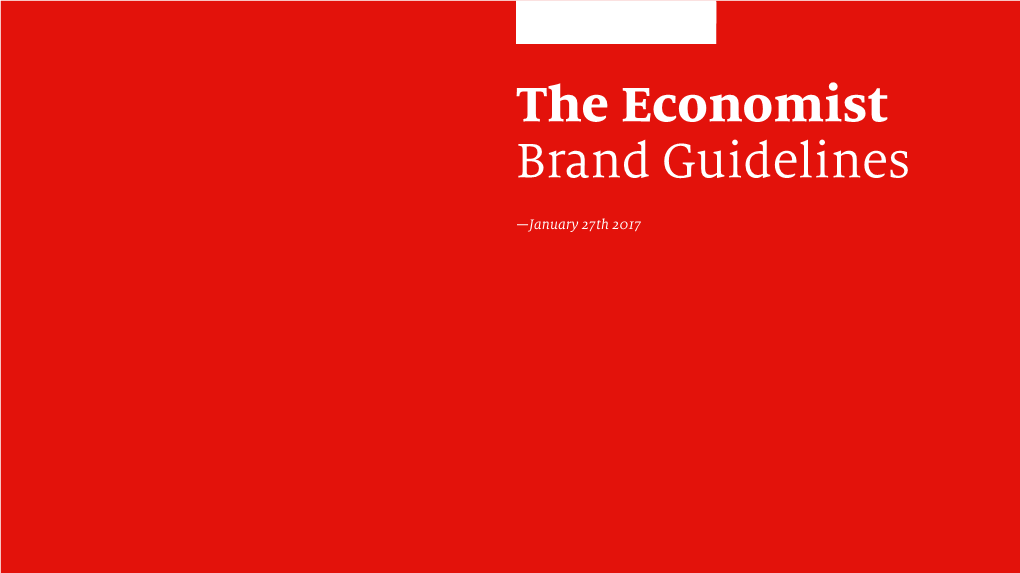 The Economist Brand Guidelines