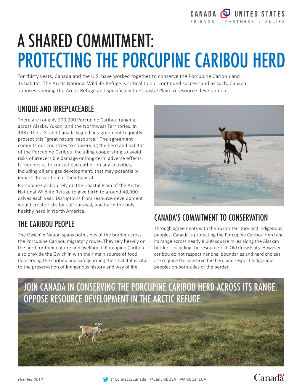 PROTECTING the PORCUPINE CARIBOU HERD for Thirty Years, Canada and the U.S