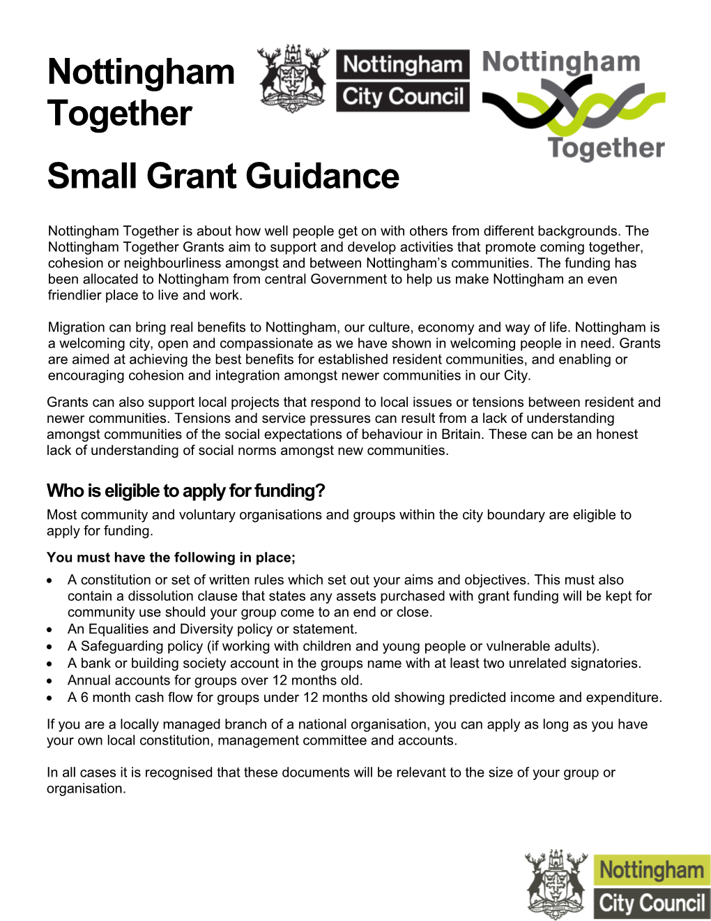 Grant Funds For