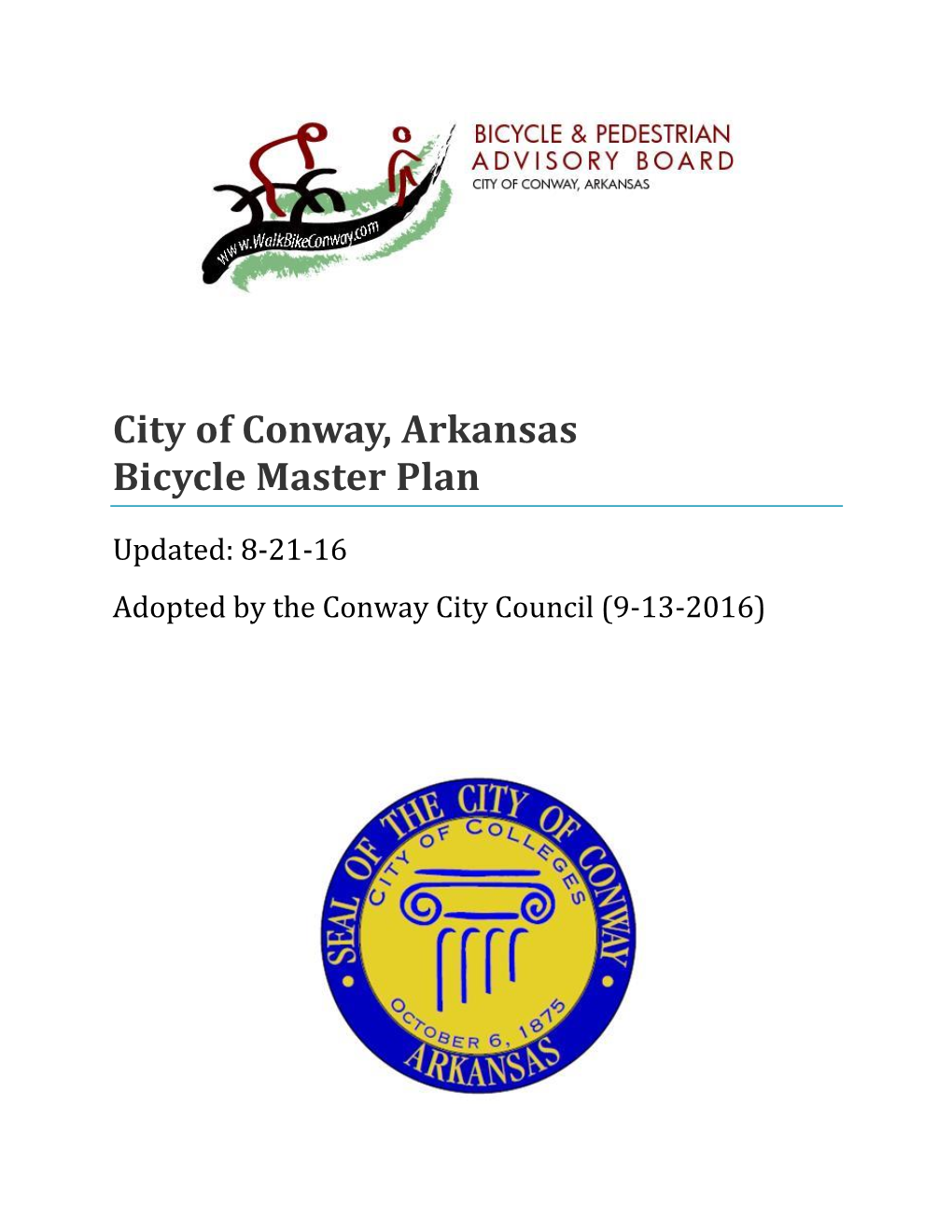 City of Conway, Arkansas Bicycle Master Plan