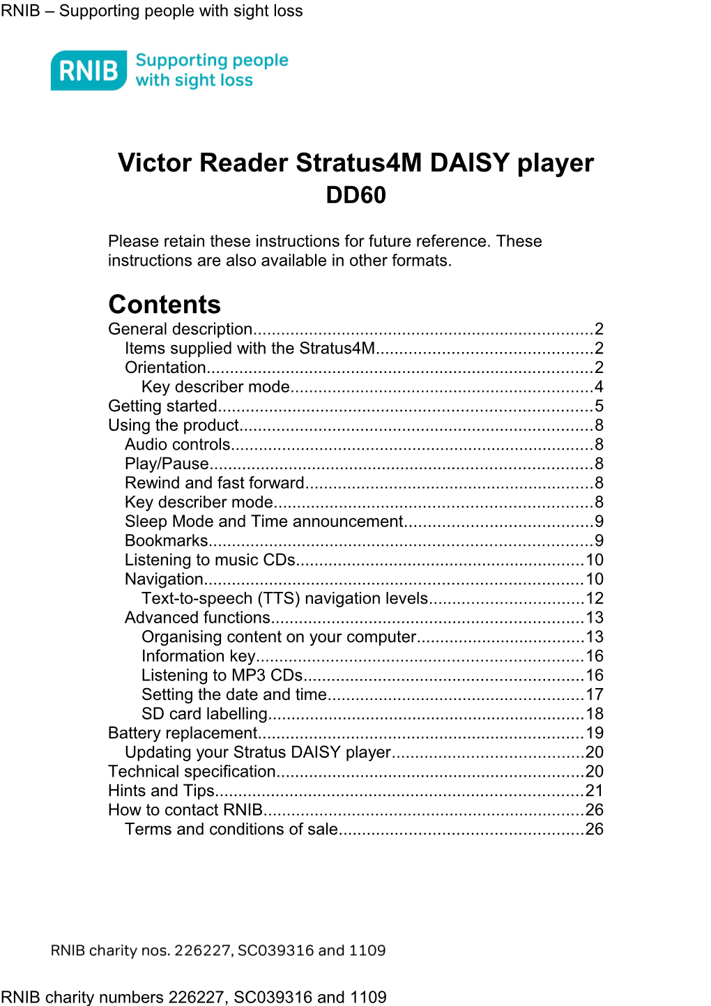 Victor Reader Stratus4m DAISY Player