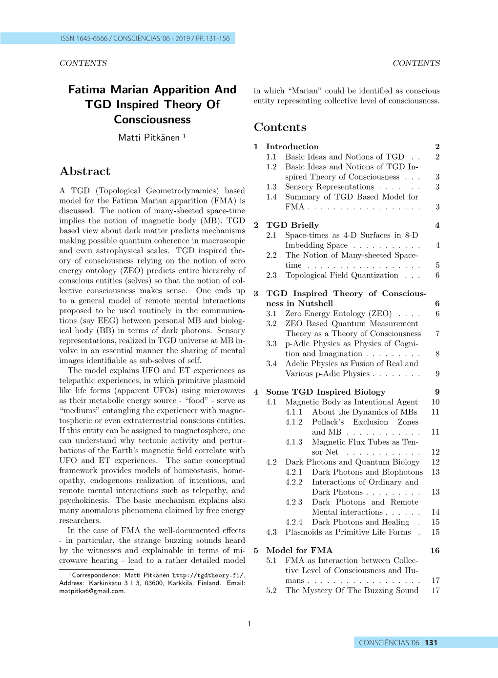 Fatima Marian Apparition and TGD Inspired Theory of Consciousness