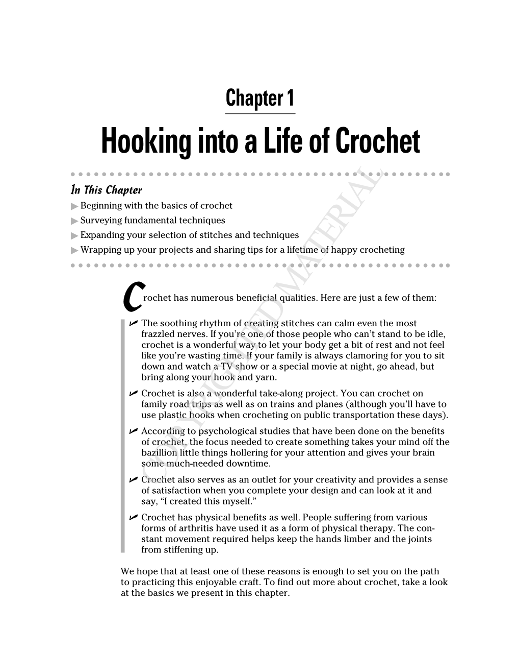 Hooking Into a Life of Crochet