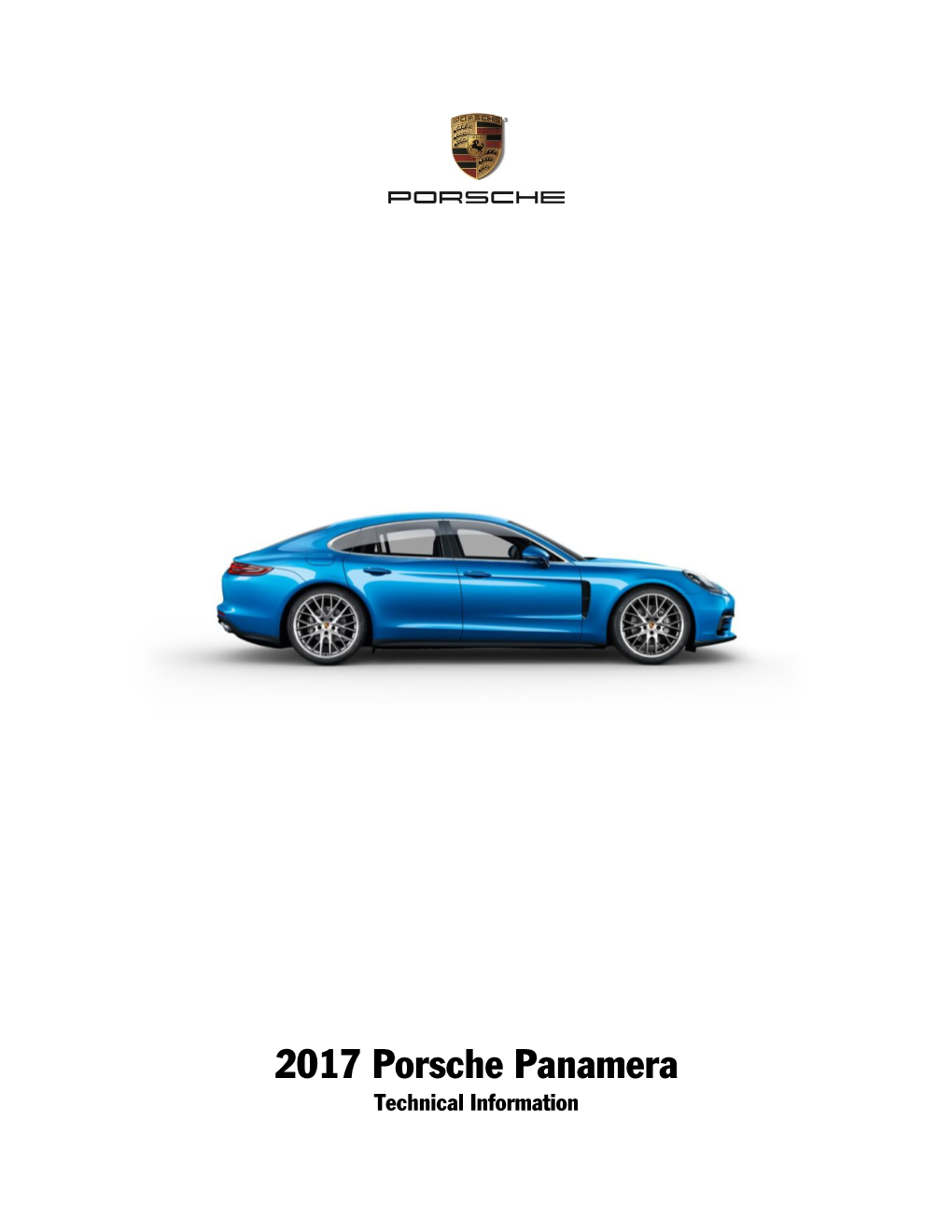 2017 Porsche Panamera Technical Information
