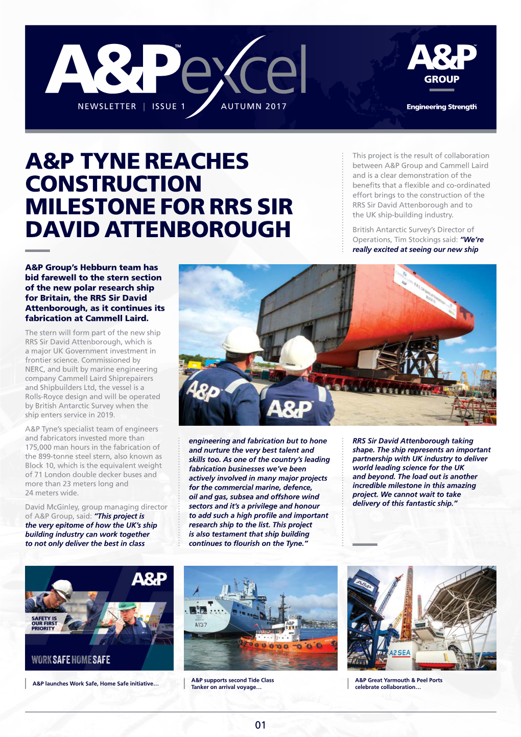 A&P Tyne Reaches Construction Milestone