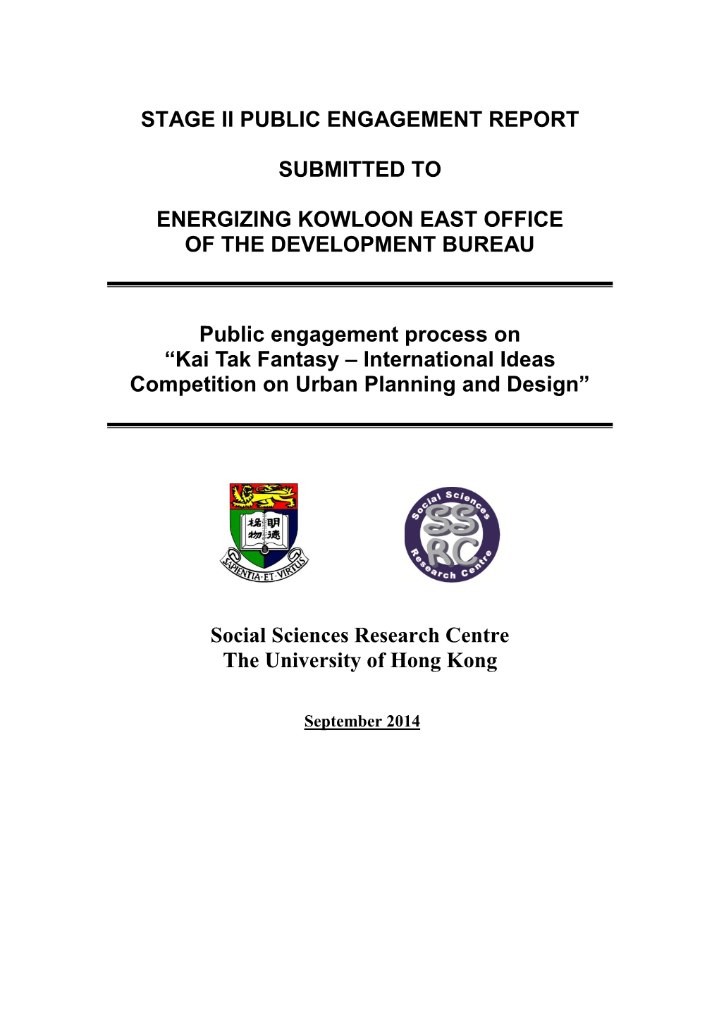 Public Engagement Process on "Kai