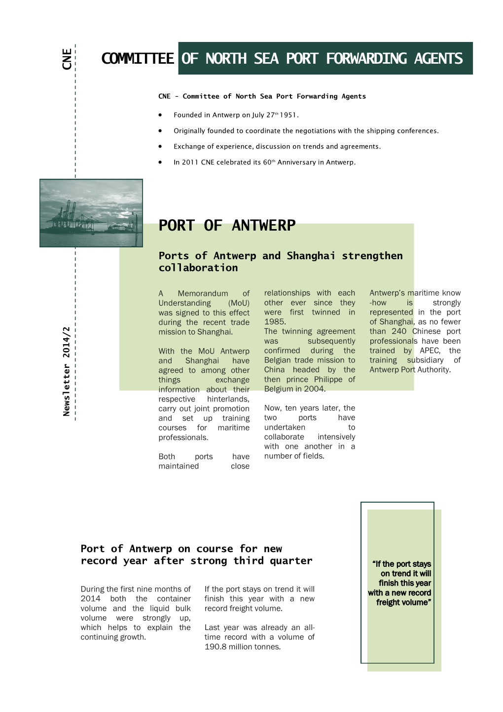 Port of Antwerp Committee of North Sea