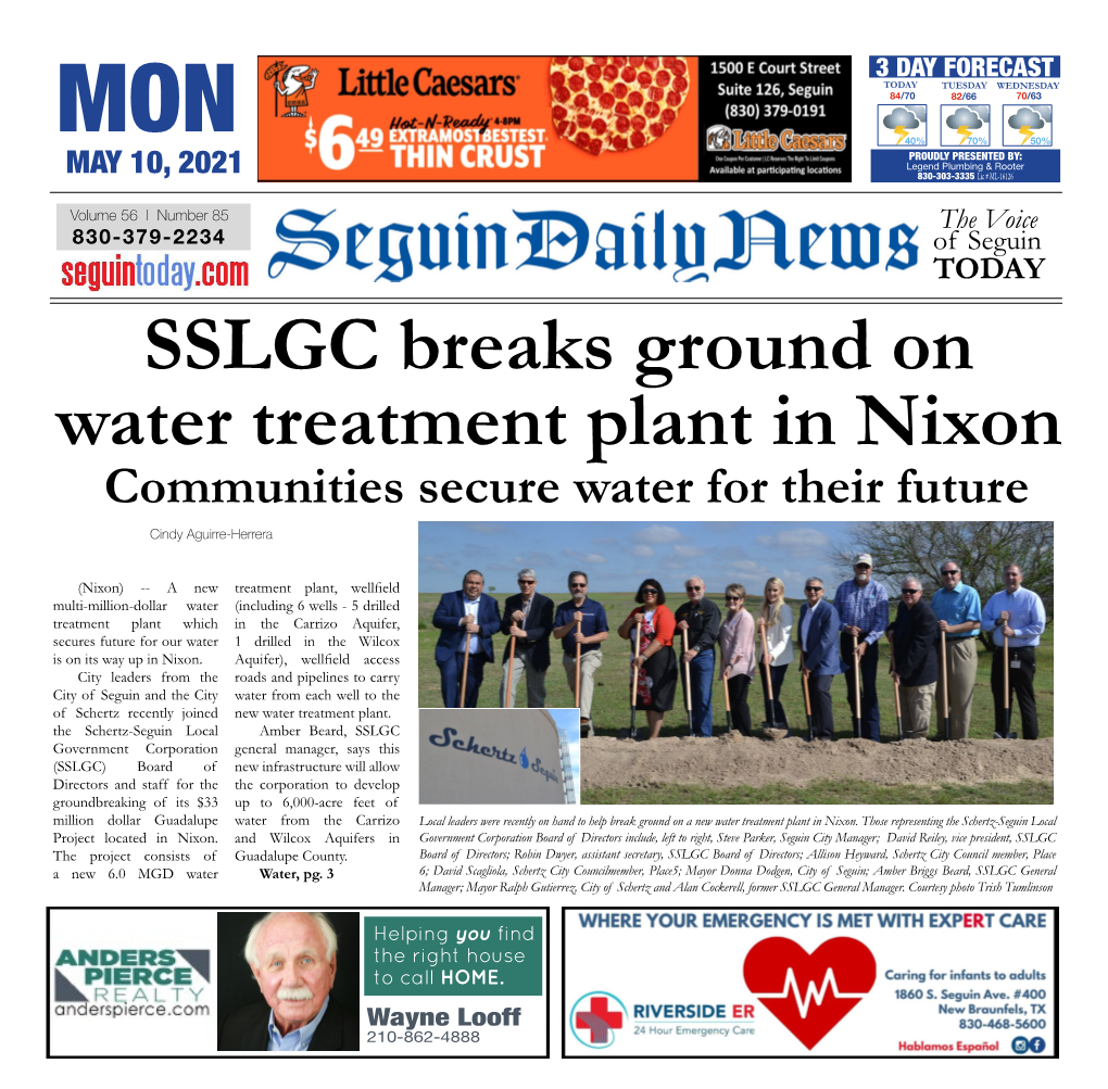 SSLGC Breaks Ground on Water Treatment Plant in Nixon Communities Secure Water for Their Future