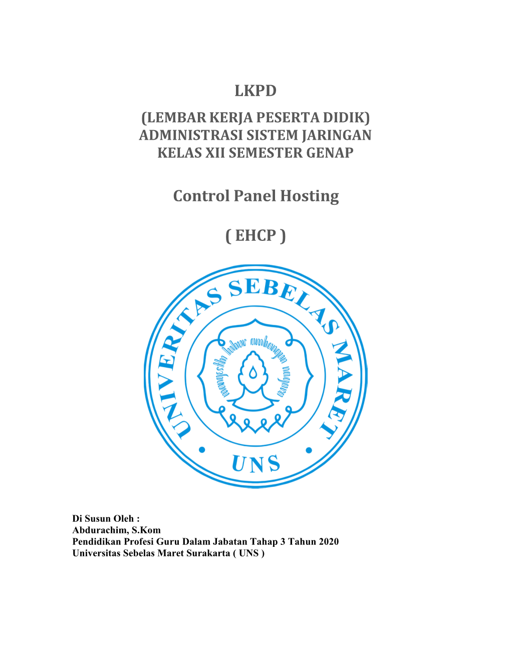 LKPD Control Panel Hosting ( EHCP )