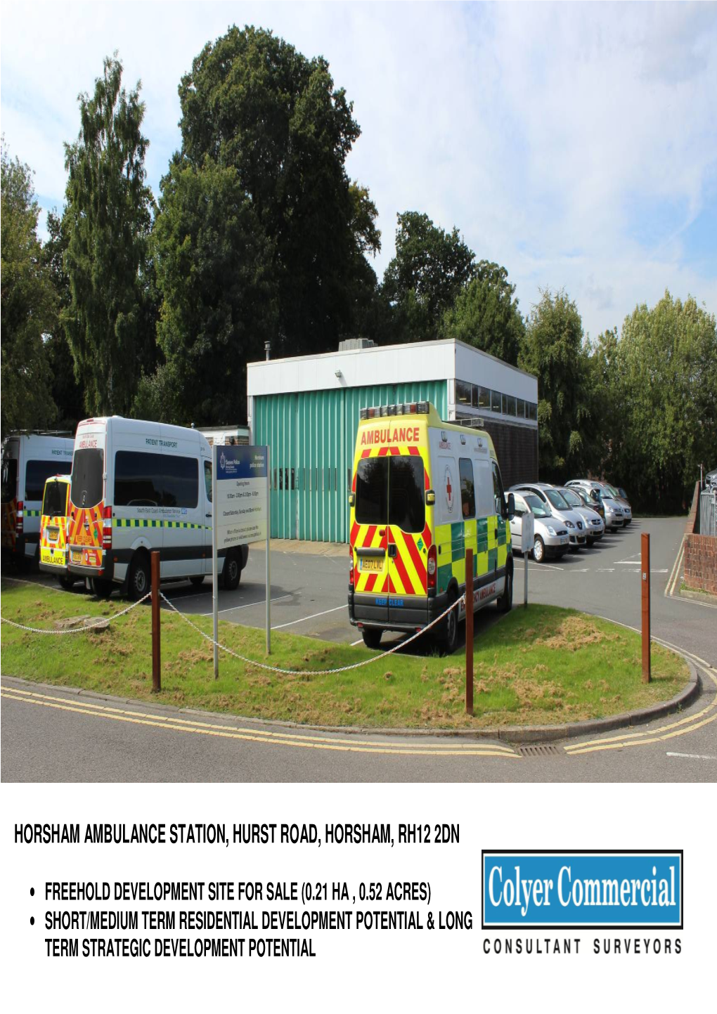 Horsham Ambulance Station, Hurst Road, Horsham, Rh12 2Dn