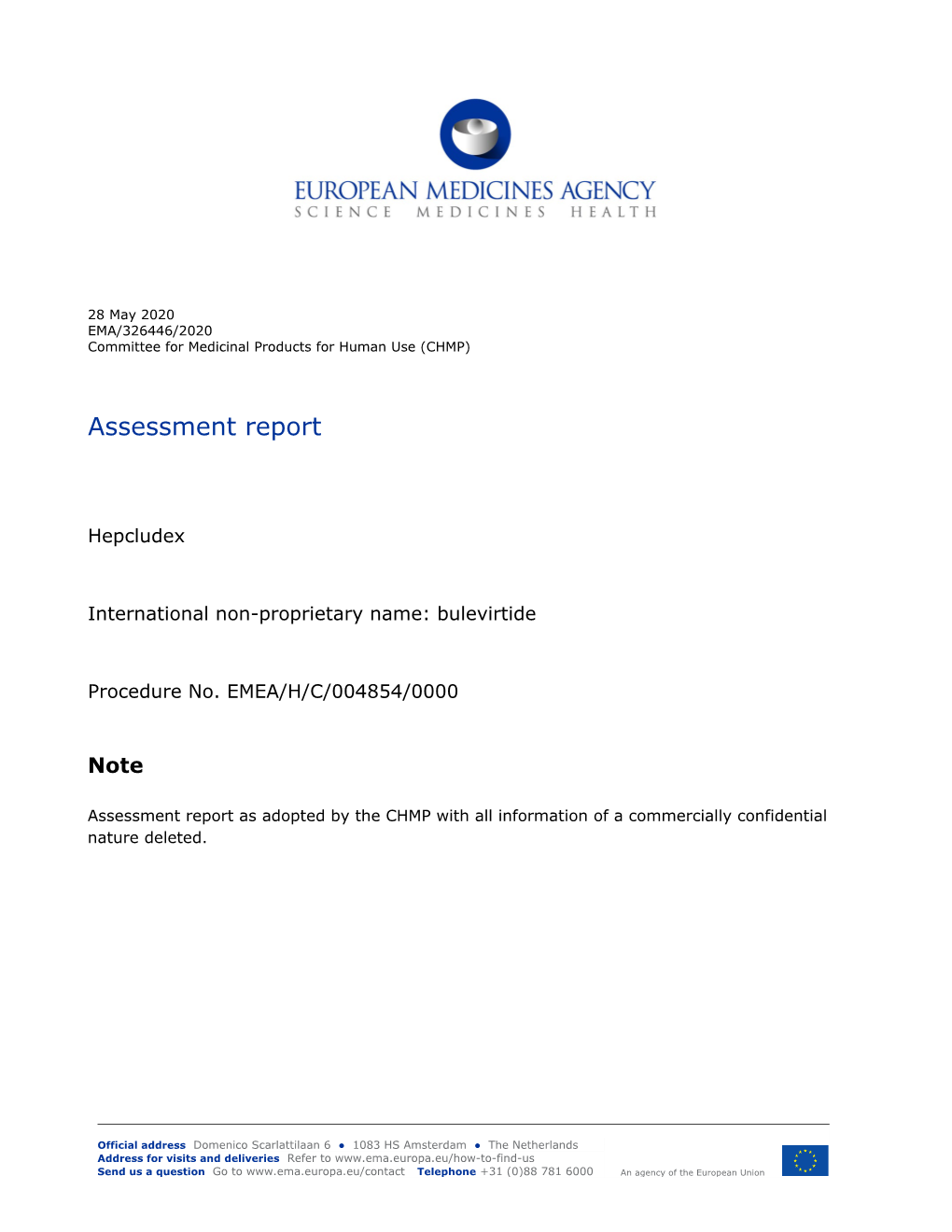 Public Assessment Report