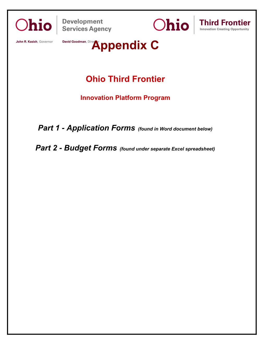 Part 1 - Application Forms (Found in Word Document Below) s1