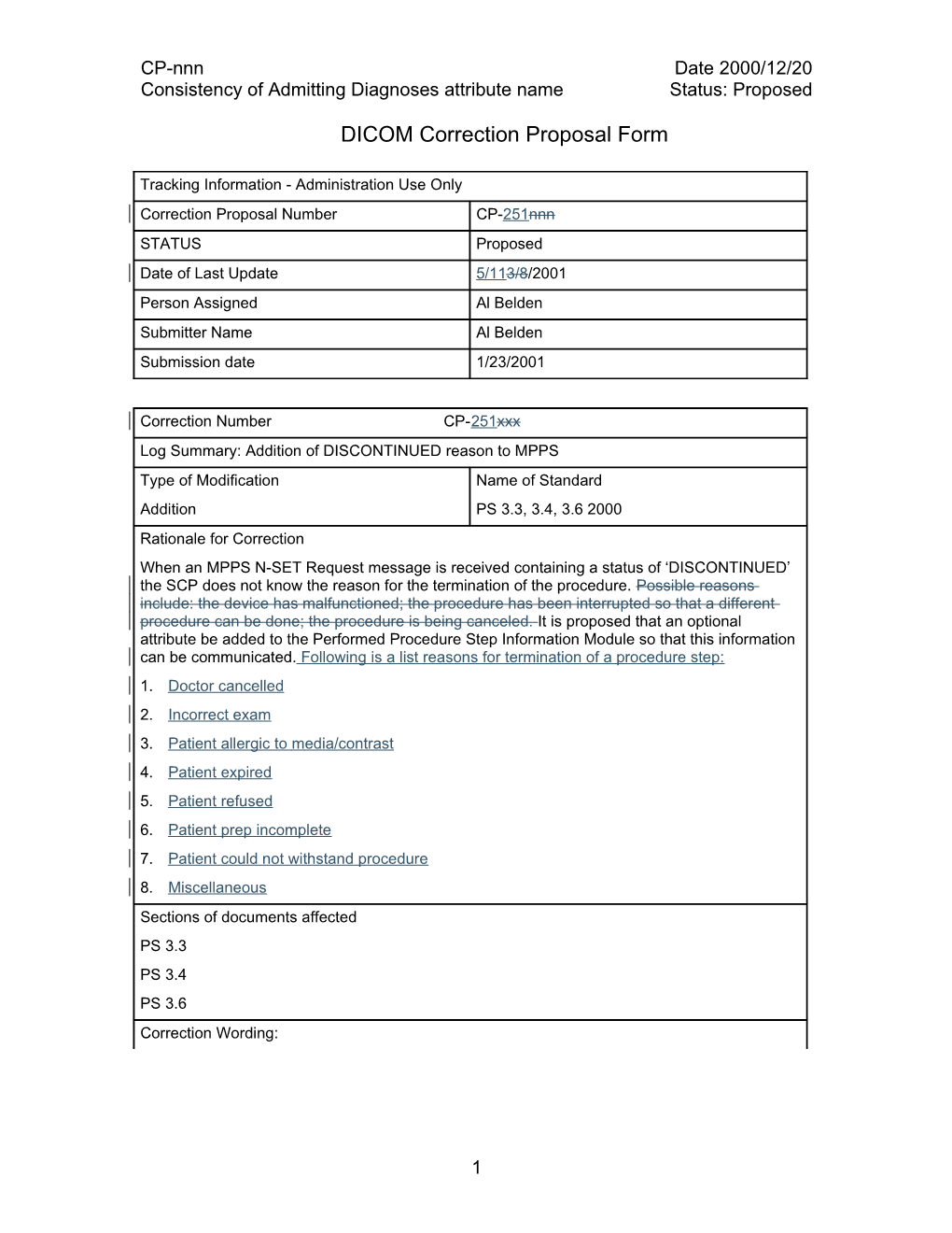 DICOM Correction Proposal Form s1