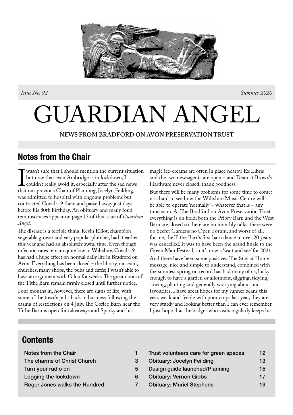 Guardian Angel News from Bradford on Avon Preservation Trust