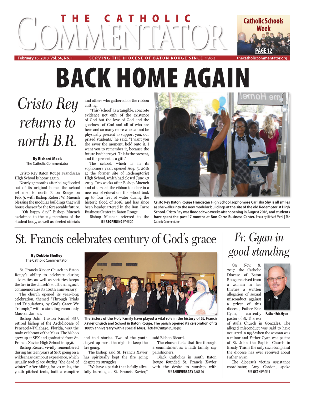 Cristo Rey Returns to North B.R