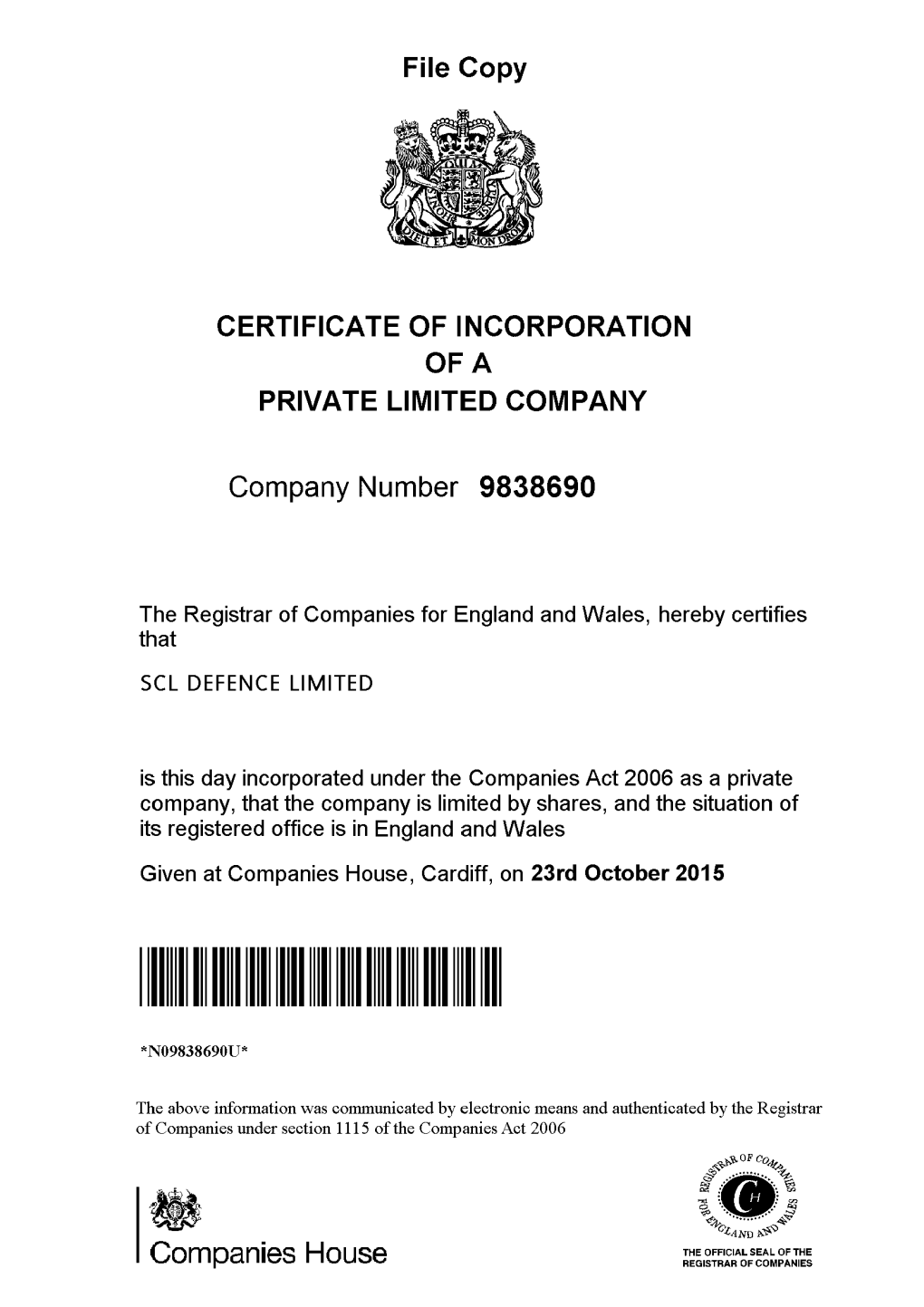 SCL STRATEGIC LIMITED - Overview (Free Company Information from Companies House) Companies House