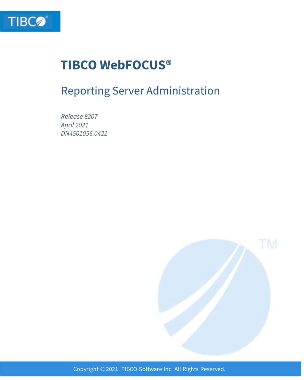 Reporting Server Administration Release 8207