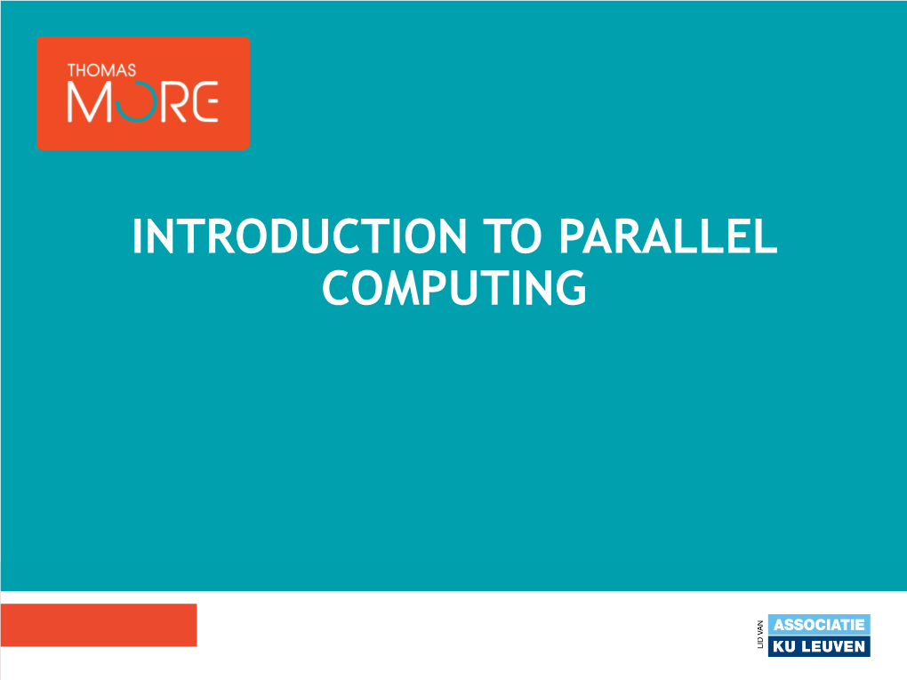 Intro to Parallel Programming