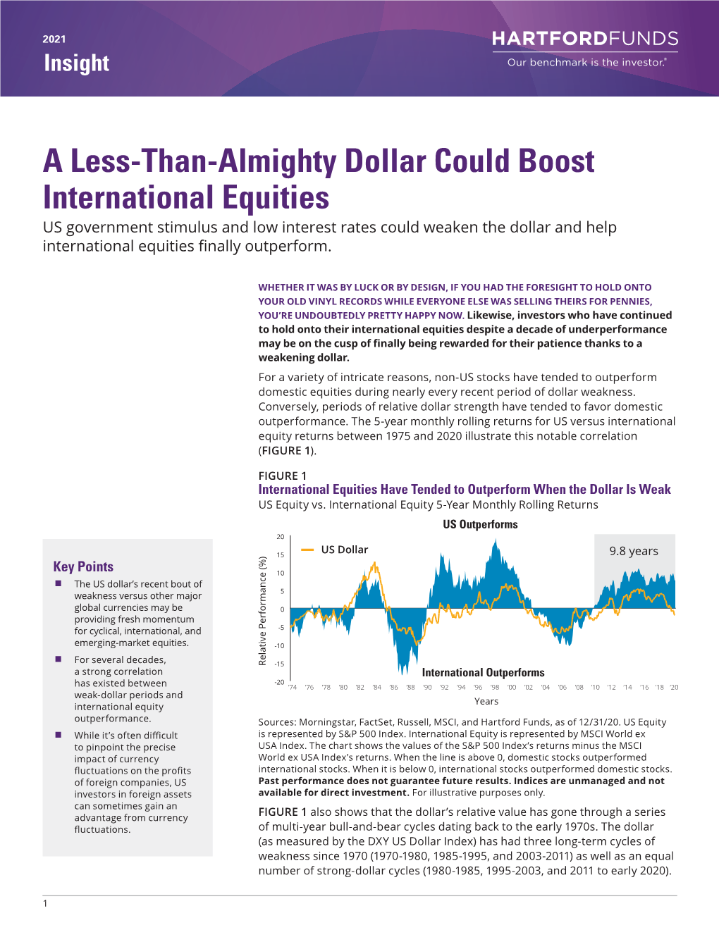 A Less-Than-Almighty Dollar Could Boost International Equities