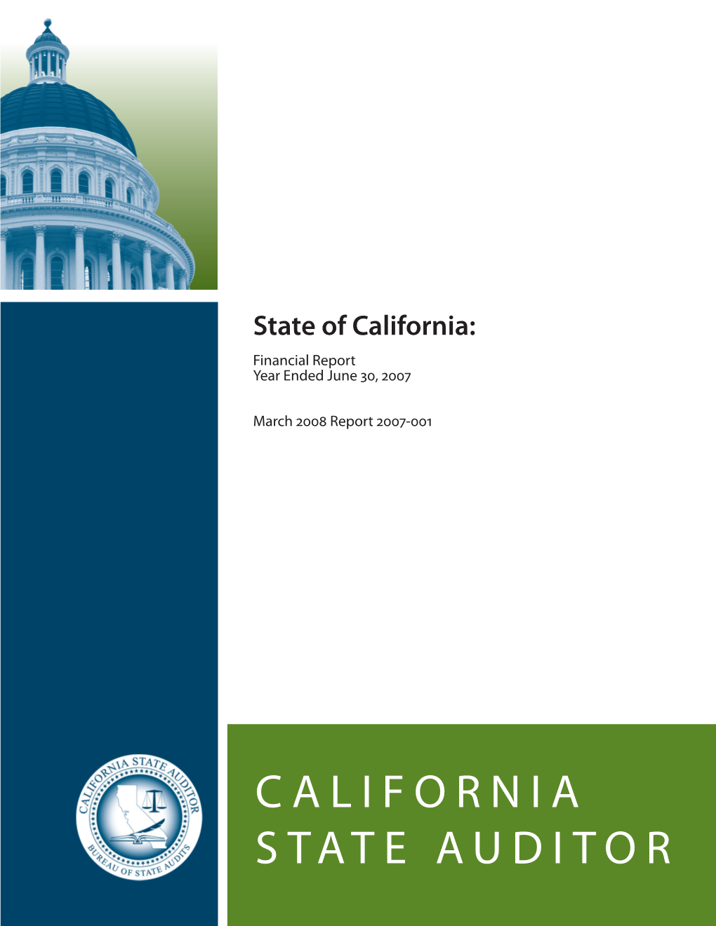 State of California: Financial Report—Year