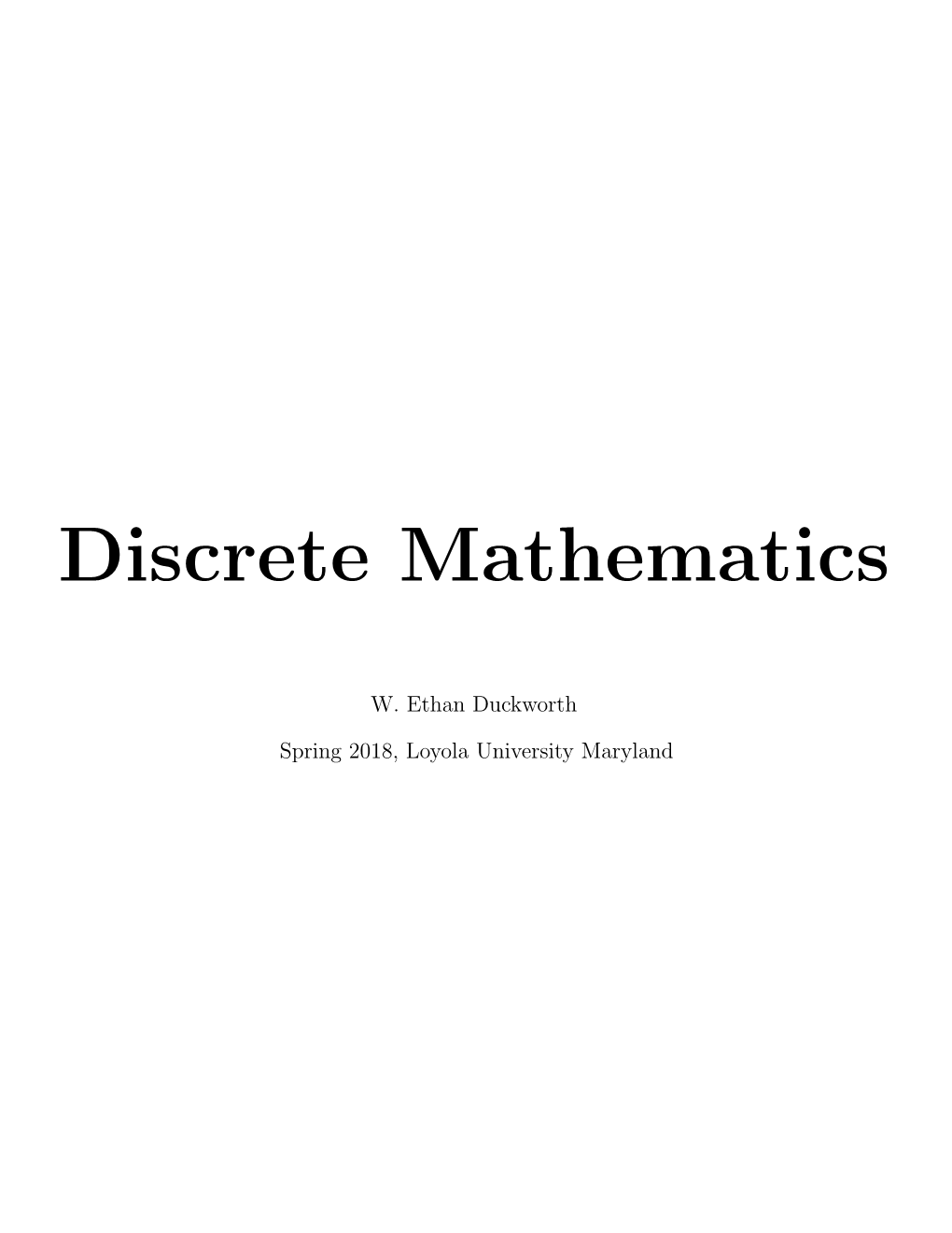 Discrete Mathematics