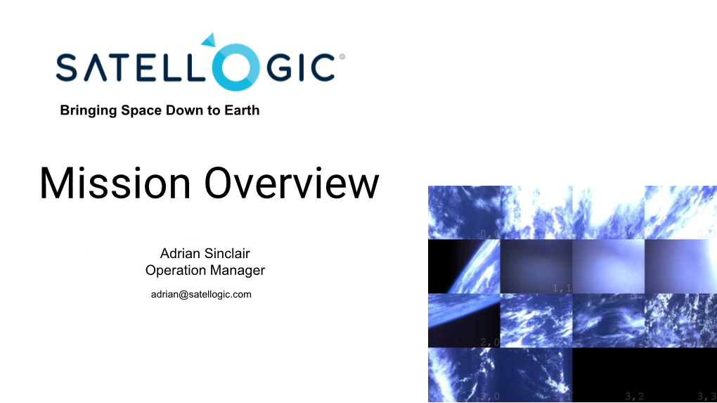 Satellogic, Mission Overview