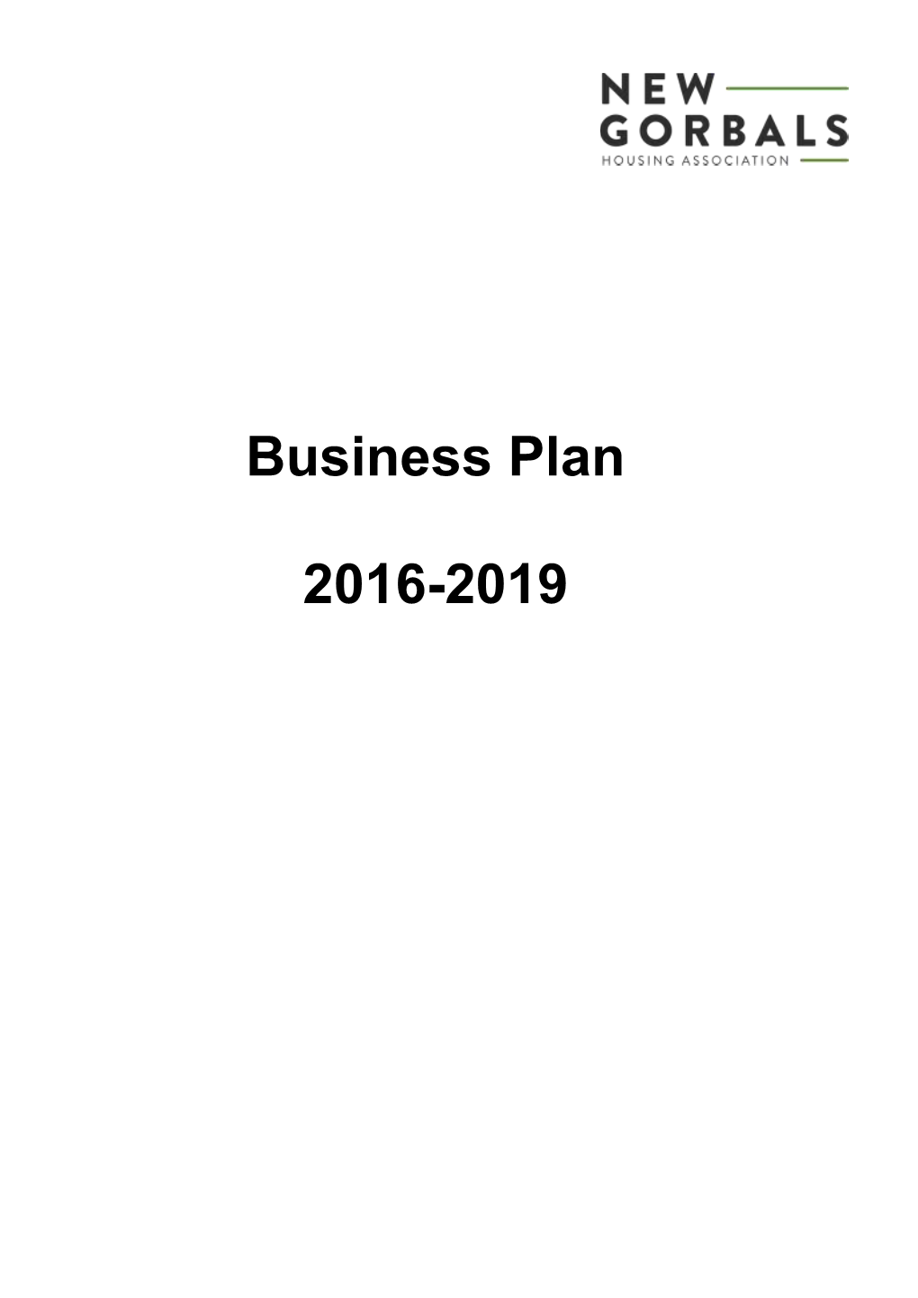 Business Plan 2016-2019