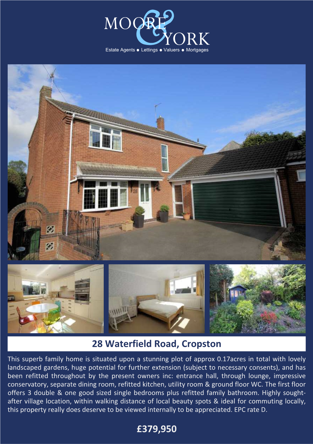 £379,950 28 Waterfield Road, Cropston