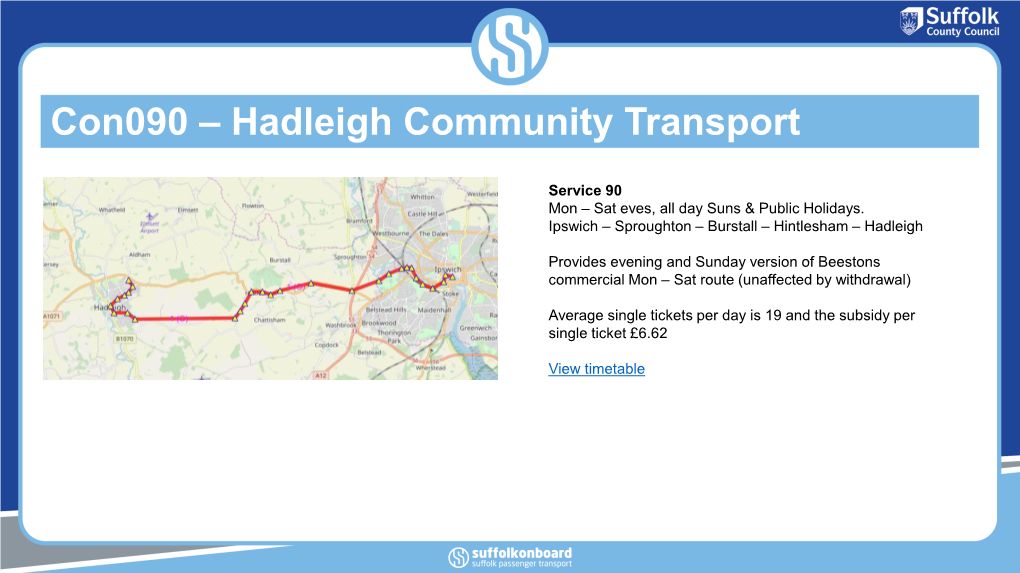 Con090 – Hadleigh Community Transport