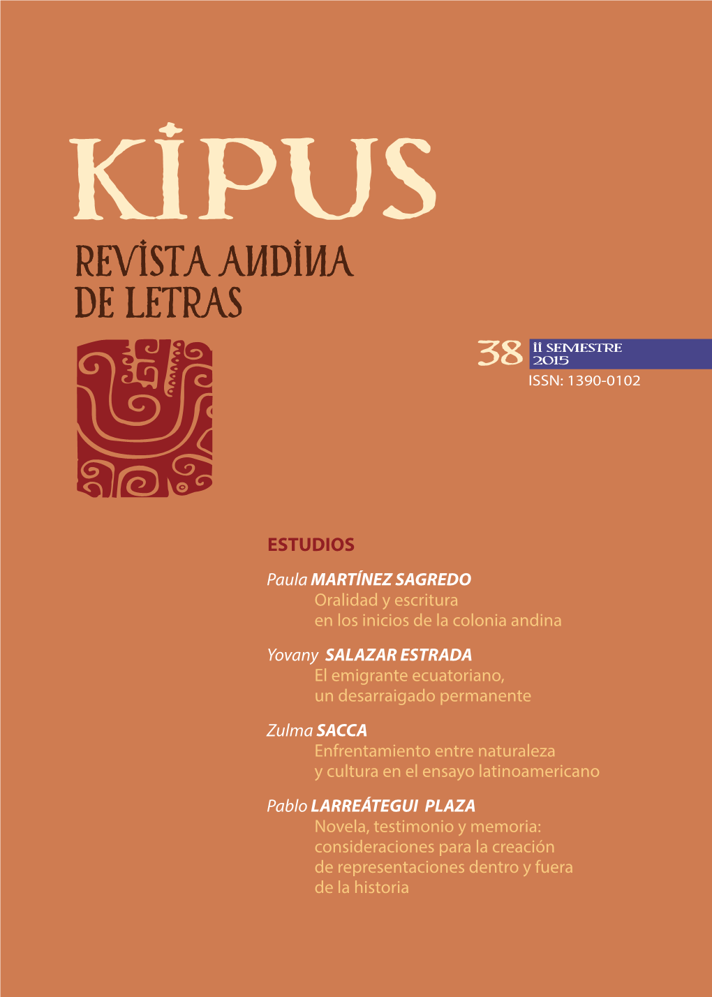 Kipus. Revista Andina De Letras No 38