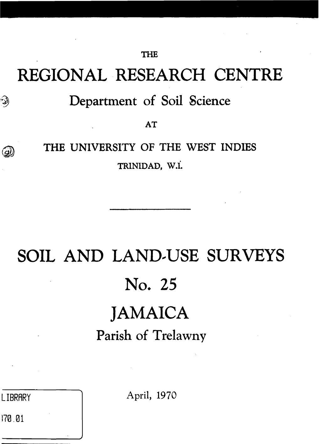 Regional Research Centre Soil and Land-Use Surveys