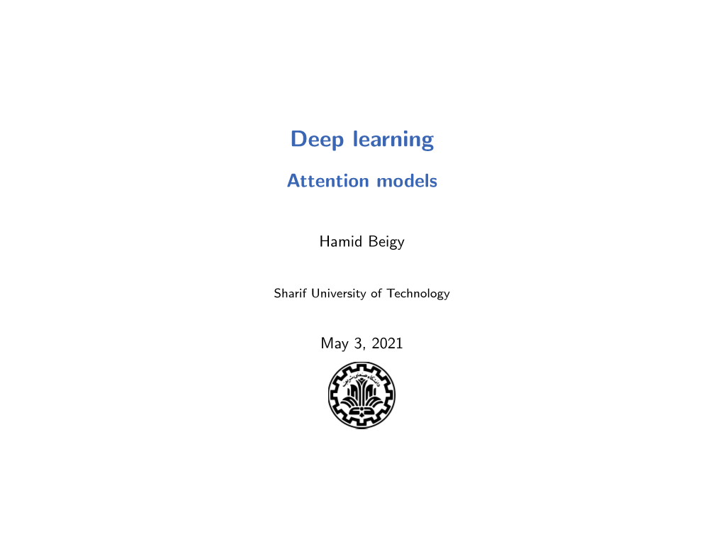 Deep Learning