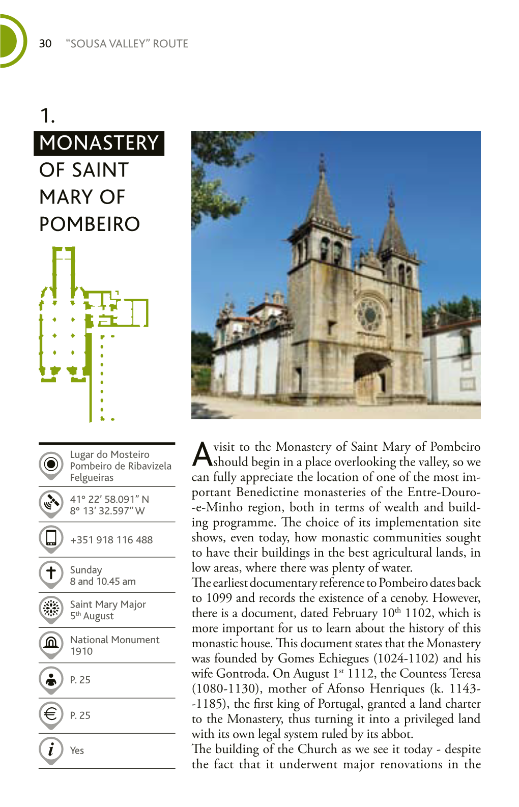 1. Monastery of Saint Mary of Pombeiro