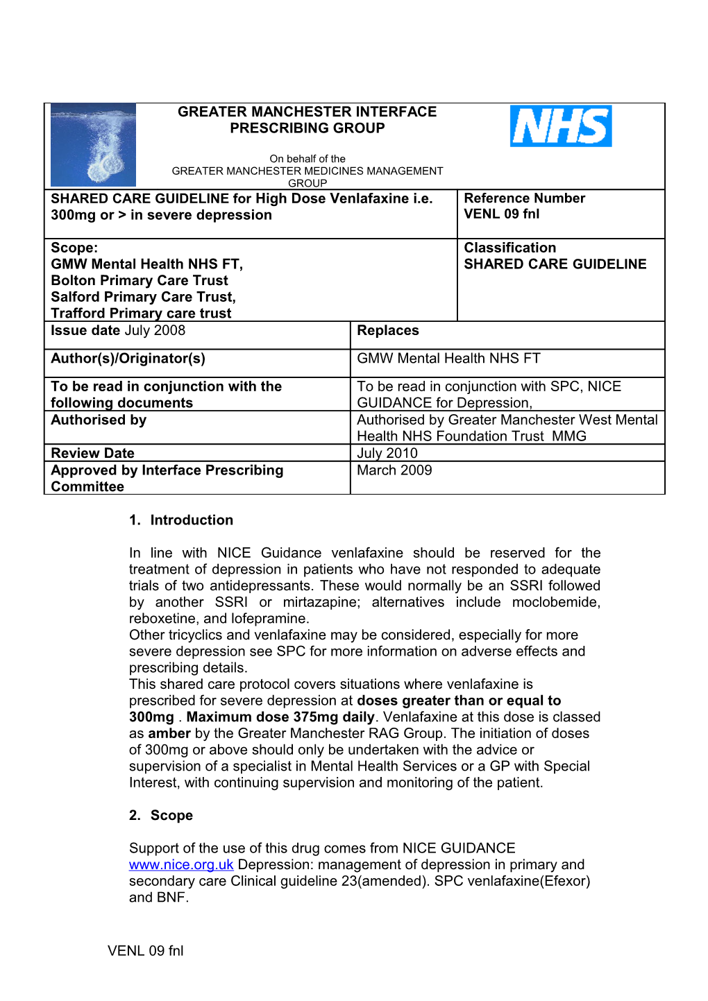 APPENDIX 1 Shared Care Guideline Format s2