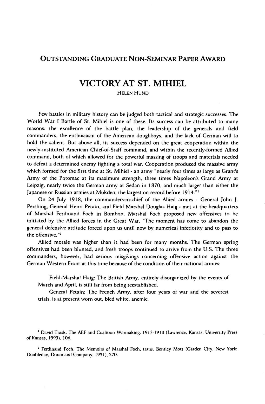 Victory at St. Mihiel Helenhund